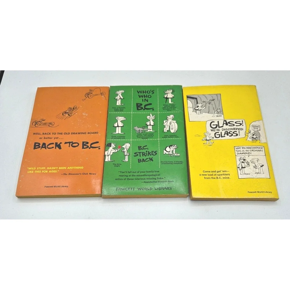 B.C. Comic Strip Paperback Lot (3 Books) by Johnny‎ Hart